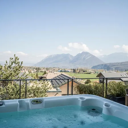 Venez Chez Vous - Chalet Le Villaret - Vue Lac Saint-Jorioz Exterior photo
